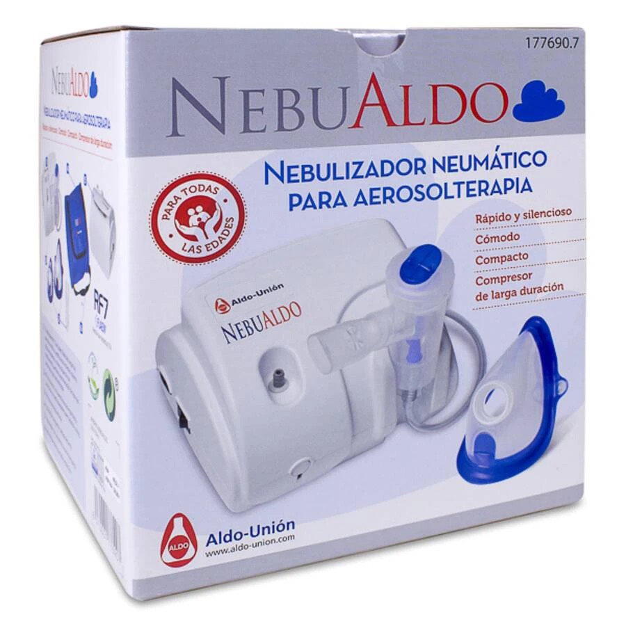 Nebualdo nebulizador neumatico para aerosolterapia